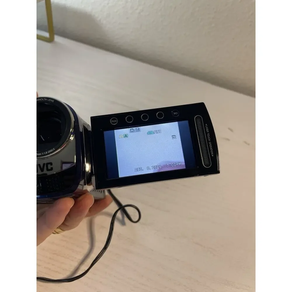 JVC Everio GZ-MG630AU 60GB HDD Blue Digital Camcorder 40x Zoom - Tested